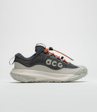 Nike ACG Mountain Fly 2 Low GTX Shoes in Dark Smoke Grey and Khaki and Light Orewood Brown