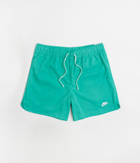 Nike Flow Shorts in Clear Jade and White