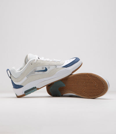 Nike SB Air Max Ishod Shoes in White and Navy and Summit White - Black