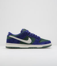 Nike SB Dunk Low Pro 'Wildcard' Shoes in Deep Royal Blue and Sail and Vintage Green