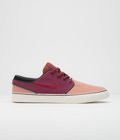 Nike SB Janoski OG+ Shoes - Red Stardust / Team Red - Rosewood