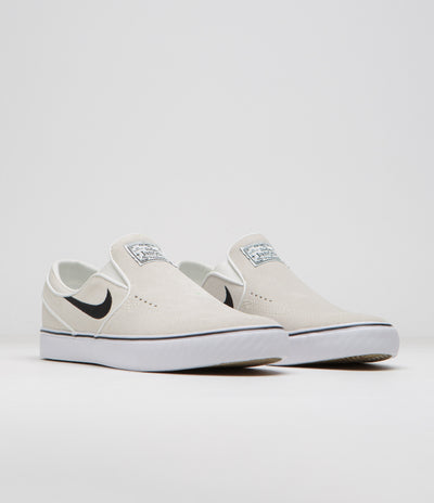 Nike SB Janoski+ Slip Shoes - Summit White / Black - Summit White - White