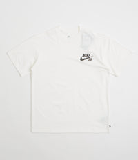 Nike SB Logo T-Shirt in White and Black / Black