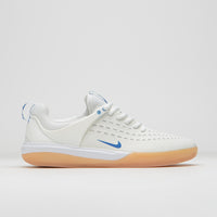 Nike SB Nyjah 3 Shoes in Summit White and Photo Blue and Summit White thumbnail