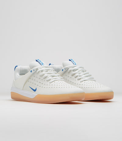 Nike SB Nyjah 3 Shoes in Summit White and Photo Blue and Summit White