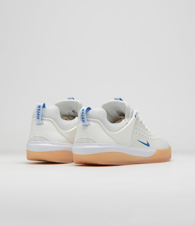 Nike SB Nyjah 3 Shoes in Summit White and Photo Blue and Summit White