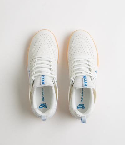 Nike SB Nyjah 3 Shoes in Summit White and Photo Blue and Summit White