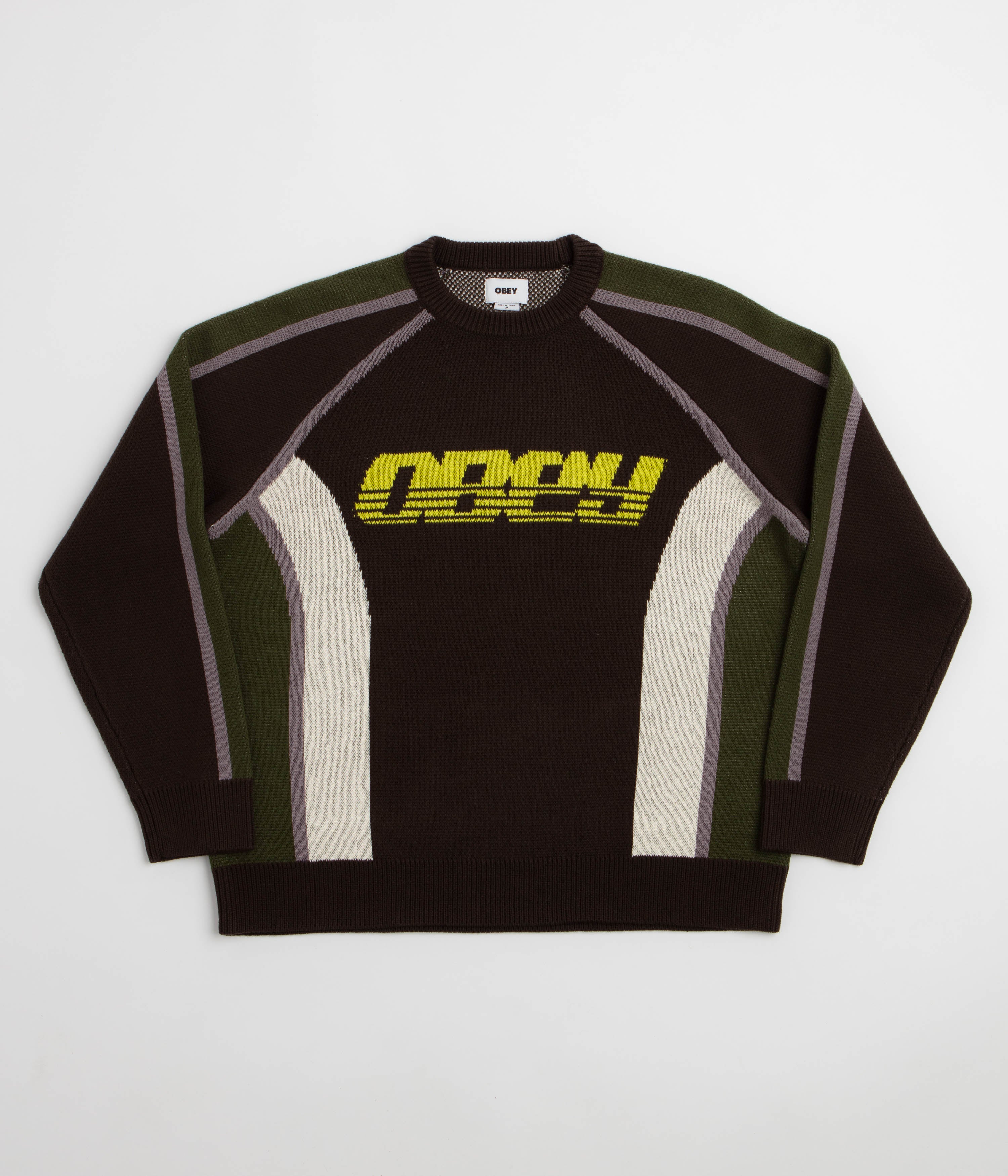 Obey Estadio Sweatshirt in Brown Multi