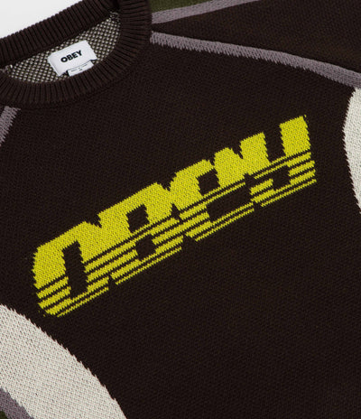 Obey Estadio Sweatshirt - Brown Multi