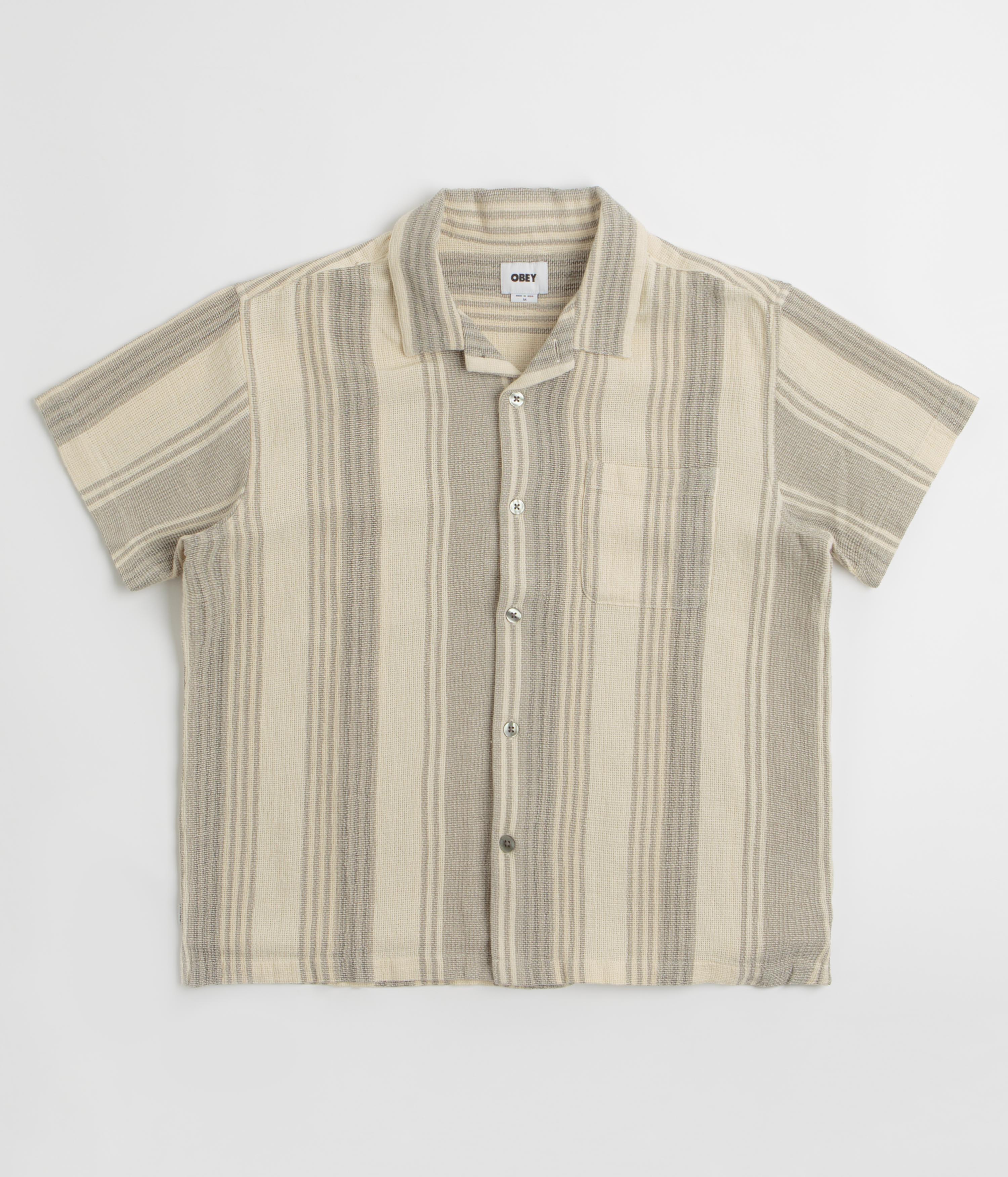 Obey Frazer Short Sleeve Shirt in Birch Multi