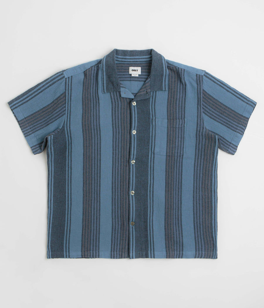 Obey Frazer Short Sleeve Shirt in Black Multi