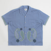 Obey Quentin Short Sleeve Shirt in Colony Blue Multi thumbnail