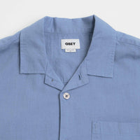Obey Quentin Short Sleeve Shirt in Colony Blue Multi thumbnail