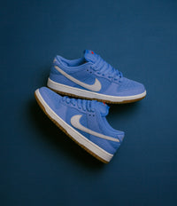 Nike SB Orange Label Dunk Low Pro Shoes in University Blue and Sail and University Blue