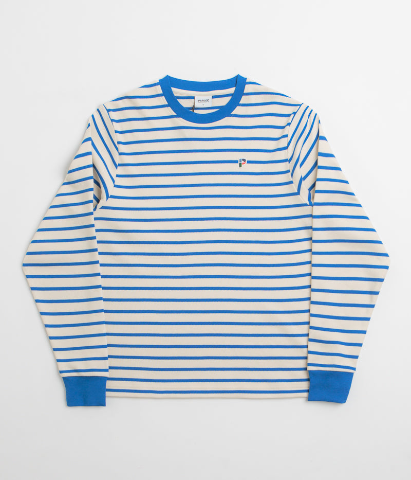 Parlez Shore YD Stripe Long Sleeve T-Shirt in Azure
