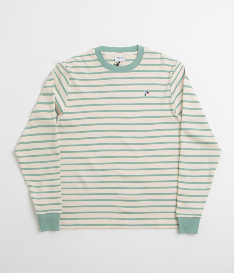 Parlez Shore YD Stripe Long Sleeve T-Shirt in Sage Shore