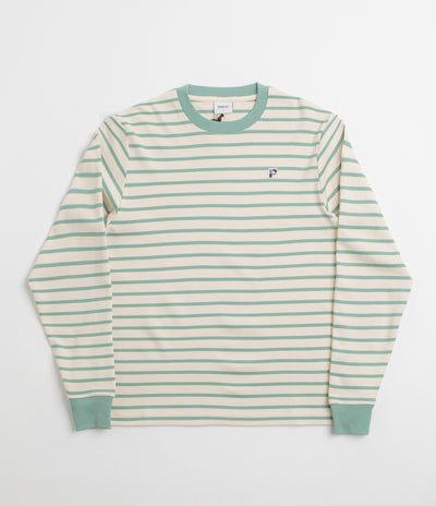 Parlez Shore YD Stripe Long Sleeve T-Shirt in Sage Shore
