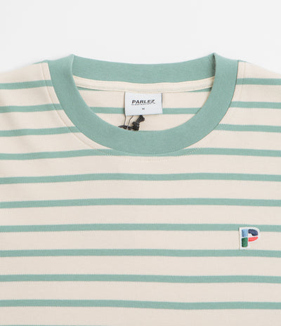 Parlez Shore YD Stripe Long Sleeve T-Shirt in Sage Shore