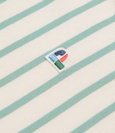 Parlez Shore YD Stripe Long Sleeve T-Shirt in Sage Shore