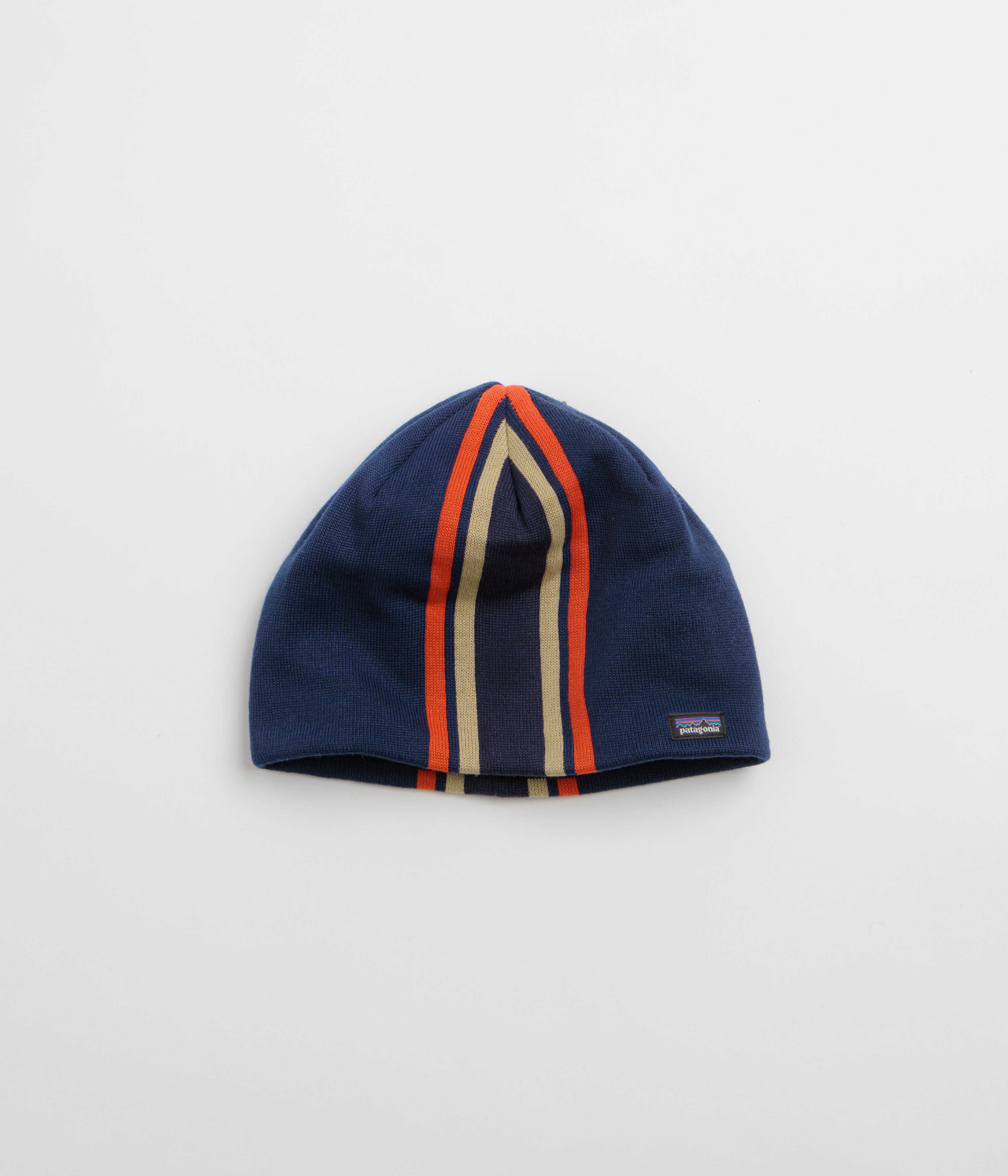 Patagonia Beanie - Speed Stripe: Clement Blue