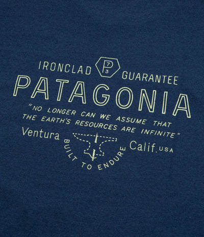 Patagonia Forge Mark Responsibili-Tee T-Shirt - Lagom Blue