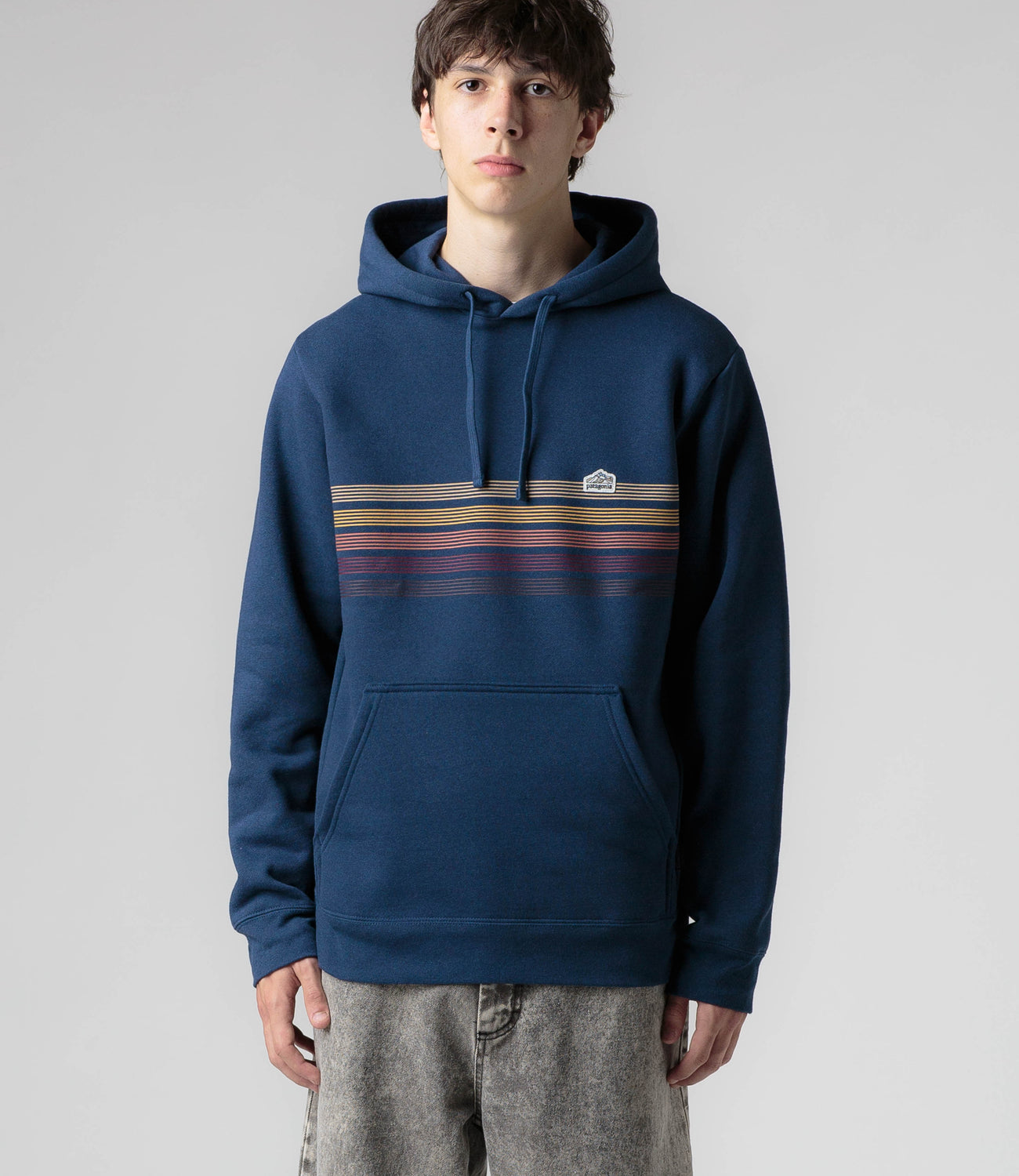 Patagonia men's line top logo ridge uprisal hoody