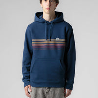 Patagonia Line Logo Ridge Stripe Uprisal Hoodie in Lagom Blue thumbnail