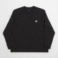 Patagonia Shop Sticker Pocket Responsibili-Tee Long Sleeve T-Shirt in Black thumbnail