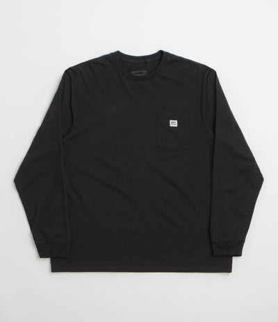 Patagonia Shop Sticker Pocket Responsibili-Tee Long Sleeve T-Shirt in Black