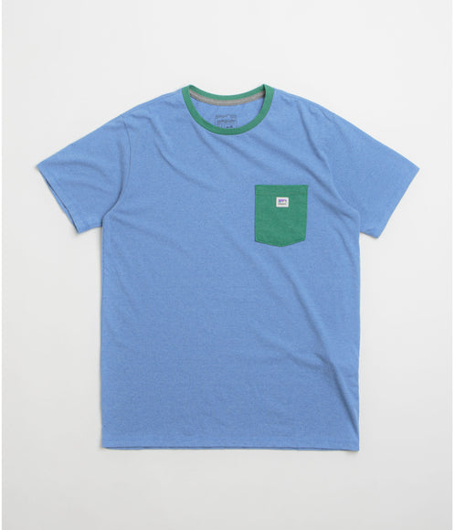 Patagonia Shop Sticker Pocket Responsibili-Tee T-Shirt - Abundant Blue