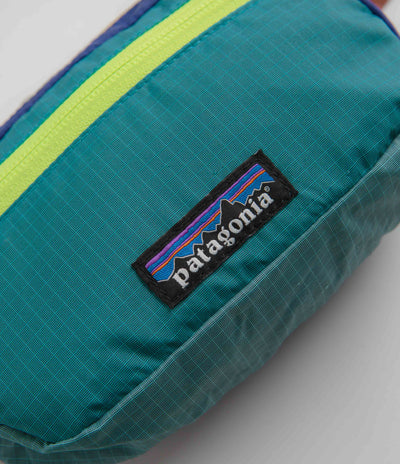 Patagonia Ultralight Black Hole Mini Hip Pack in Patchwork: Subtidal Blue