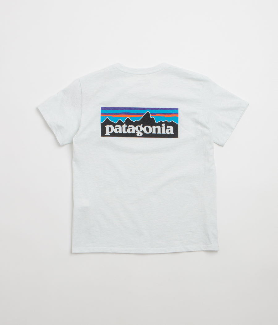 Patagonia Womens P-6 Logo Responsibili-Tee T-Shirt - Fiber White
