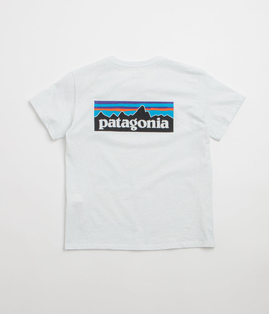 Patagonia Womens P-6 Logo Responsibili-Tee T-Shirt in Fiber White