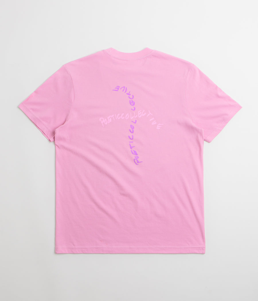 Poetic Collective Cross T-Shirt in Pink