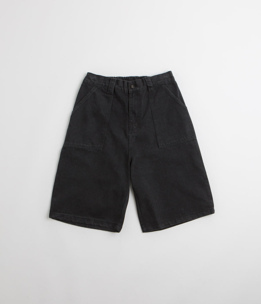 Poetic Collective Denim Painter Shorts in Black
