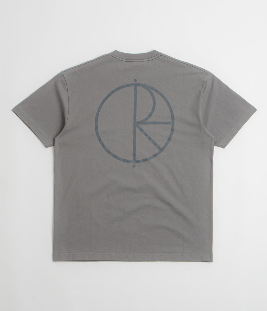 Polar Contrast Stroke Logo T-Shirt in Grey
