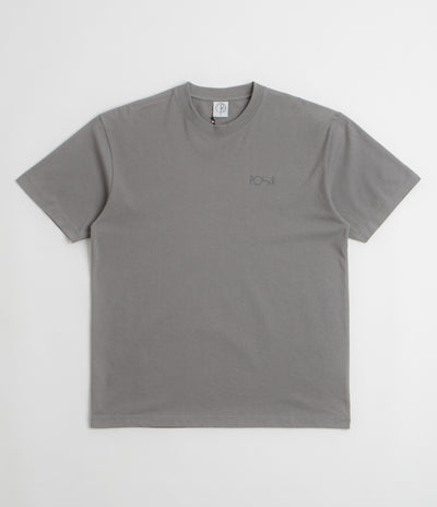 Polar Contrast Stroke Logo T-Shirt in Grey