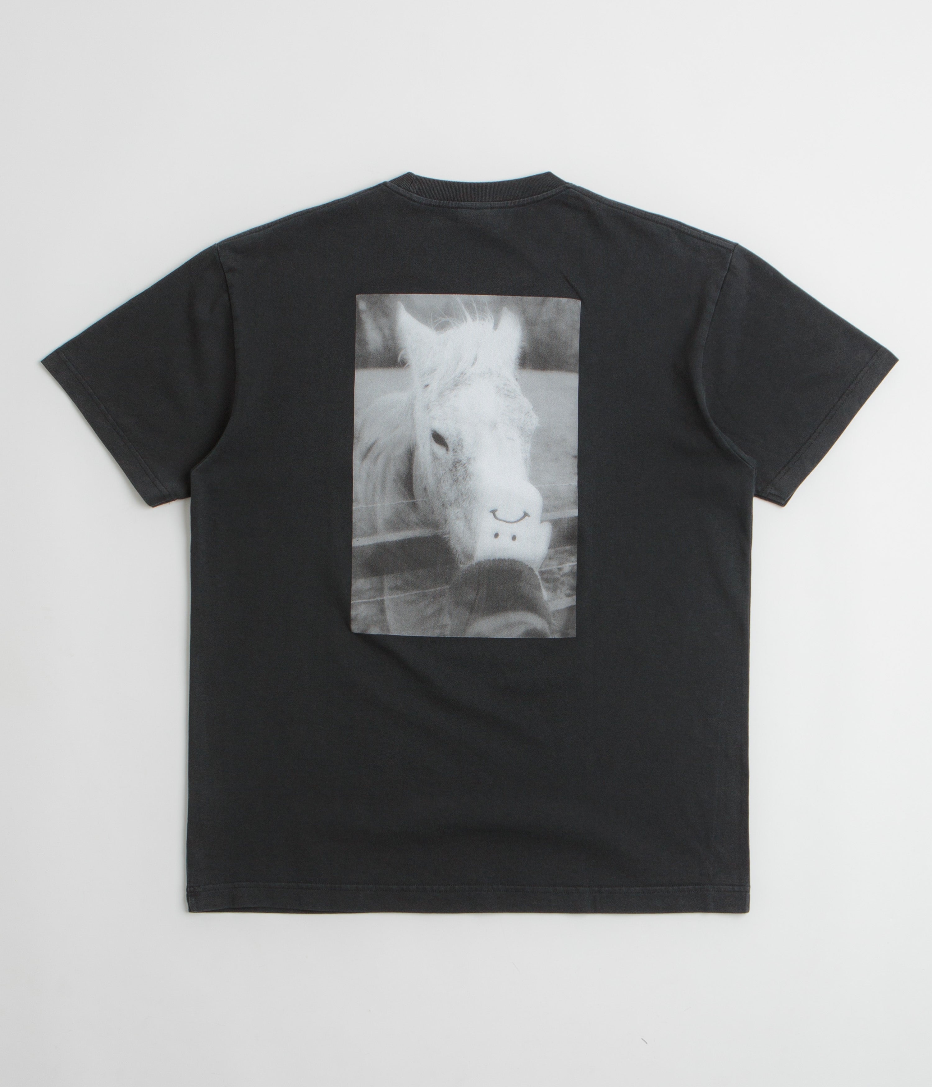 Polar Horse Hand T-Shirt in Silver Black