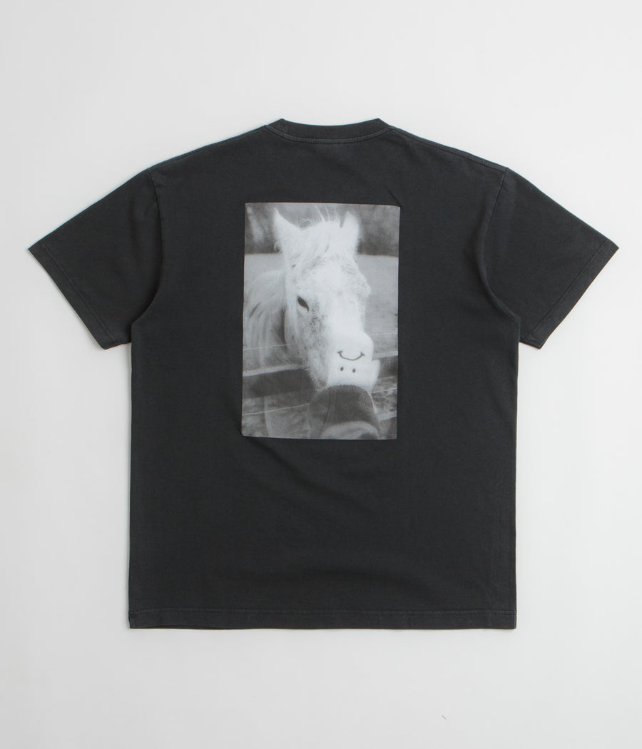 Polar Horse Hand T-Shirt in Silver Black