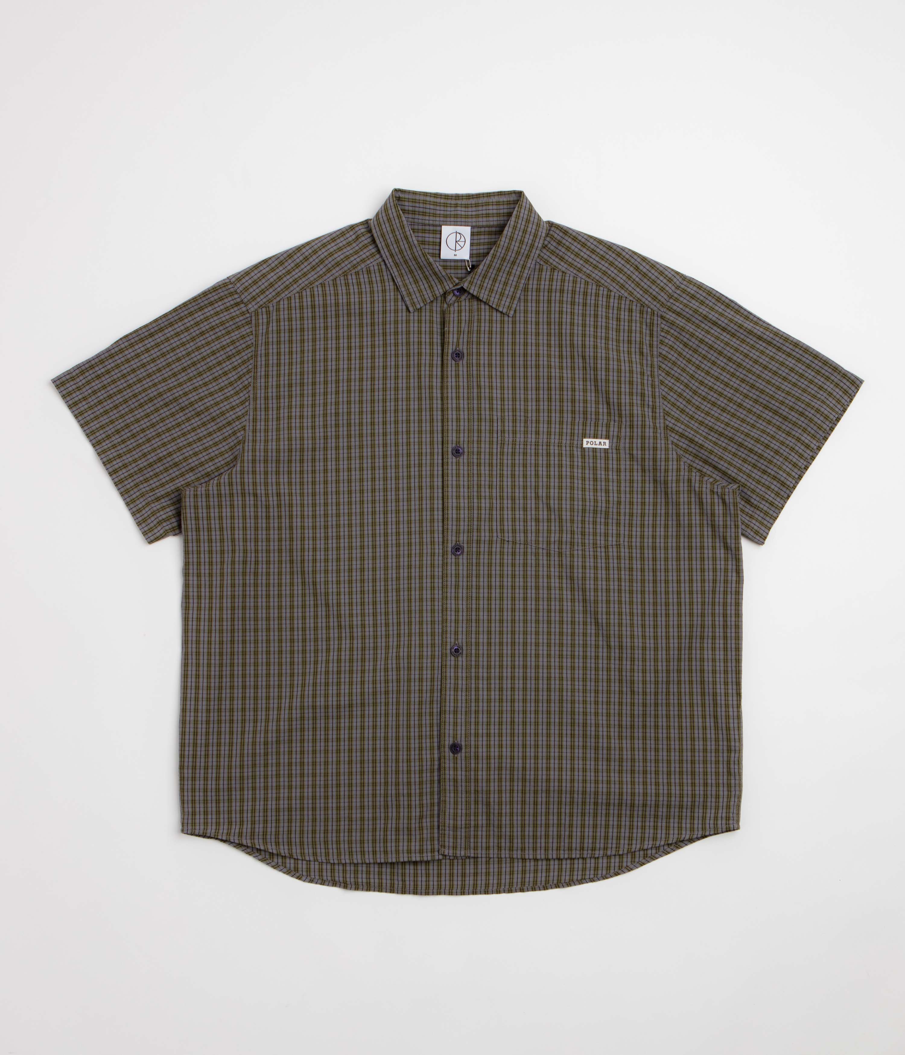 Polar Mitchell Short Sleeve Shirt - Black / Green