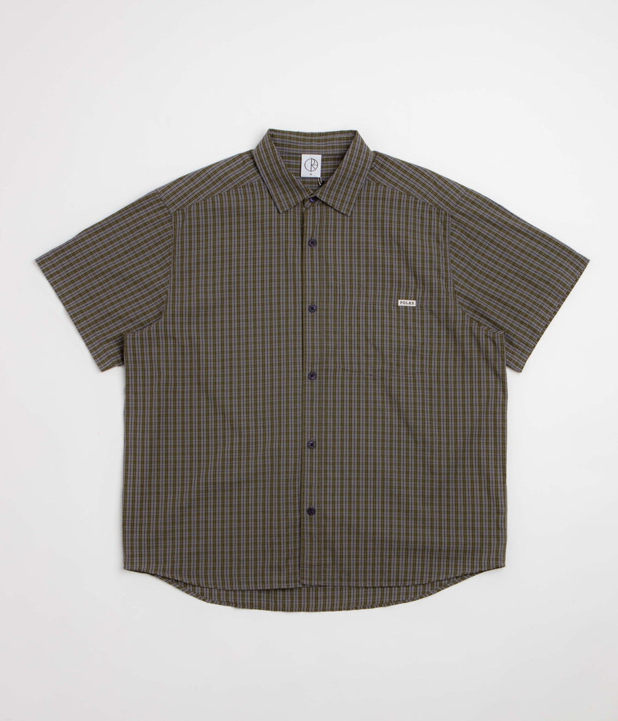 Polar Mitchell Short Sleeve Shirt - Black / Green