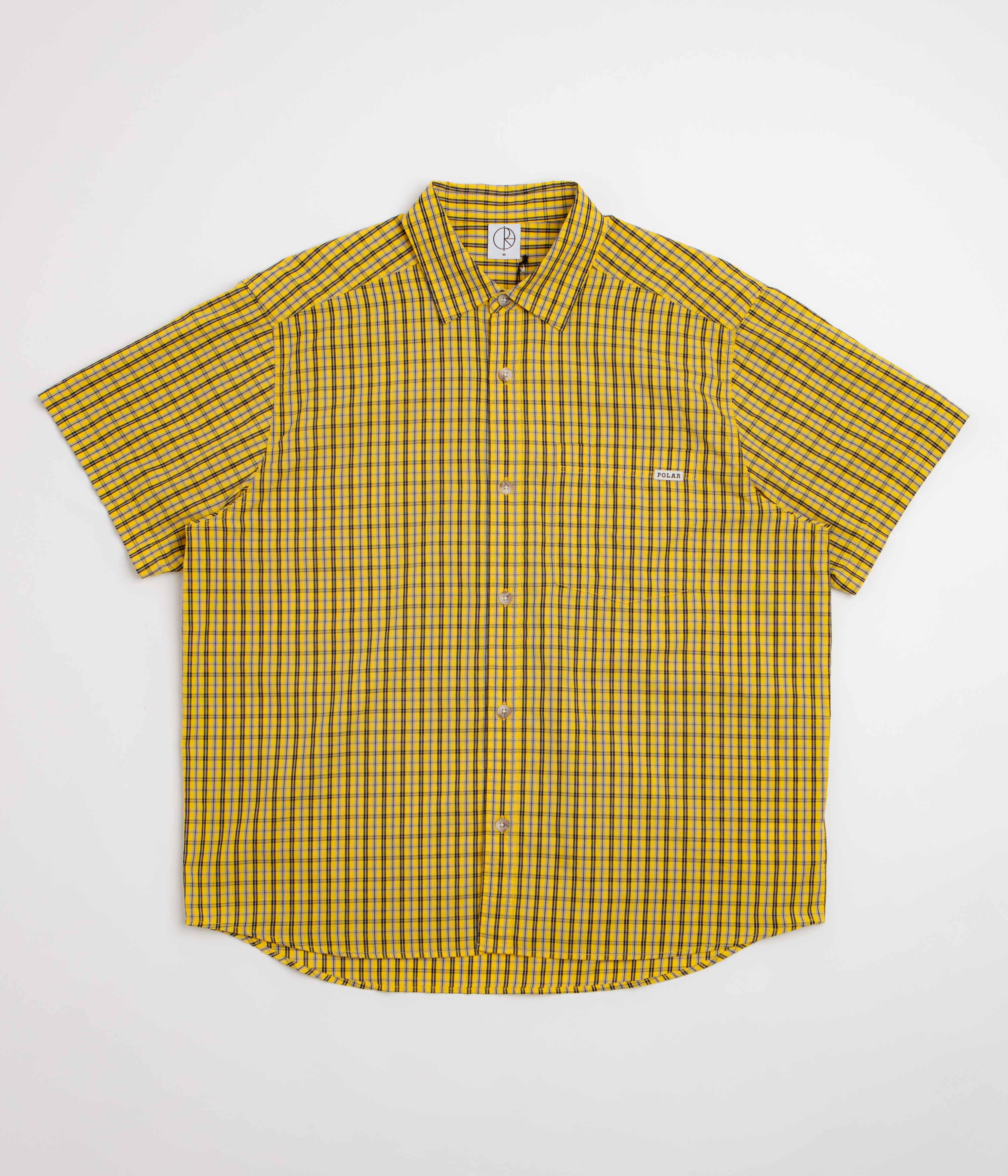 Polar Mitchell Short Sleeve Shirt - Lemon / Black