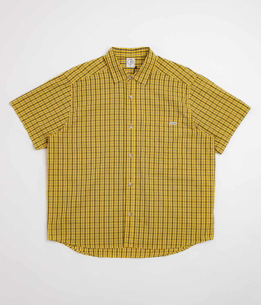 Polar Mitchell Short Sleeve Shirt - Lemon / Black