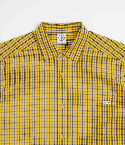 Polar Mitchell Short Sleeve Shirt - Lemon / Black