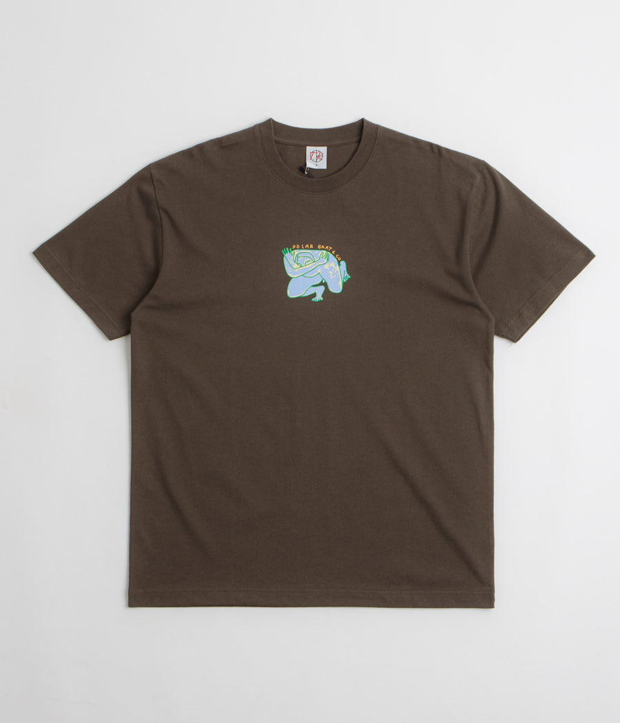 Polar Shy Bow T-Shirt in Brown