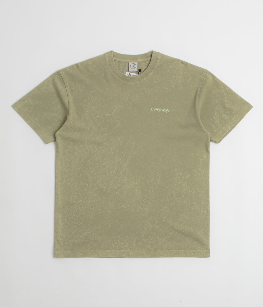 Polar Surf Logo Acid T-Shirt in Light Green