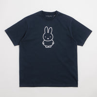Pop Trading Company x Miffy FS BS Logo T-Shirt - Navy thumbnail