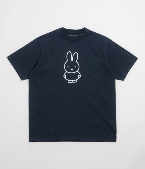 Pop Trading Company x Miffy FS BS Logo T-Shirt - Navy