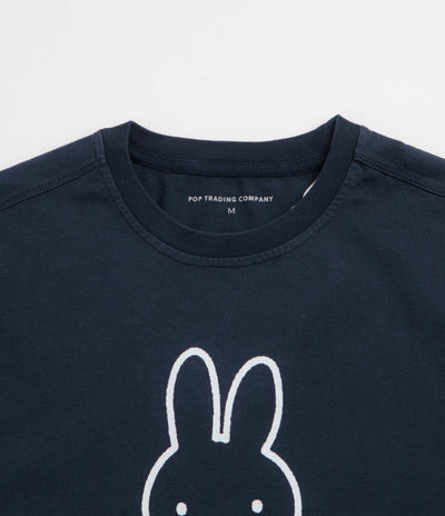 Pop Trading Company x Miffy FS BS Logo T-Shirt - Navy