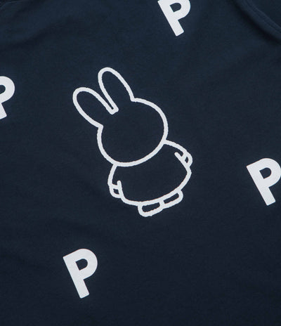 Pop Trading Company x Miffy FS BS Logo T-Shirt - Navy